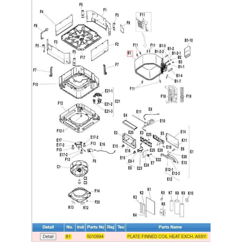 DAIKIN PLATE FINNED COIL HEAT EXCH. ASSY.PLATE FINNED COIL HEAT EXCH. ASSY.