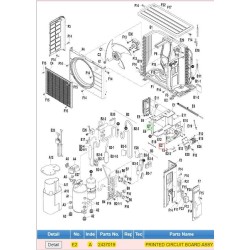 DAIKIN 2437019 PRINTED CIRCUIT BOARD ASSY