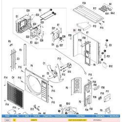 DAIKIN 2499473 HEAT EXCHANGER ASSY.