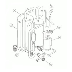 FUJITSU K9900821005 aka 9900821005 THERMISTOR HEAT EXCH 24CL1