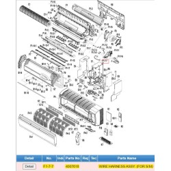 DAIKIN 4007618 WIRE HARNESS ASSY. (FOR S/M)