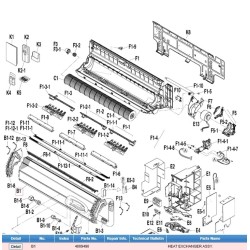 DAIKIN 4009490 HEAT EXCHANGER ASSY.