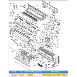 DAIKIN 4009447 VERT. BLADE (AUTO) DISCH. GRILLE