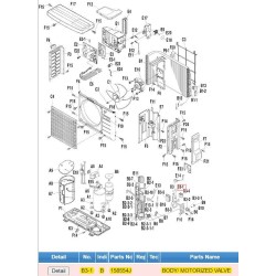 DAIKIN 158554J BODY/ MOTORIZED VALVE