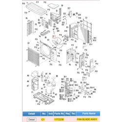 DAIKIN 1772238 FAN BLADE ASSY.