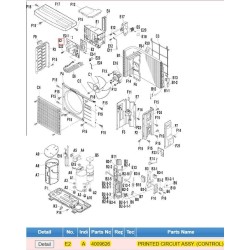 DAIKIN 4009626 PRINTED CIRCUIT ASSY. (CONTROL)