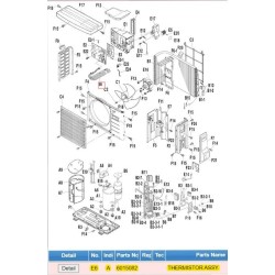 DAIKIN 6015082 THERMISTOR ASSY.