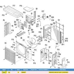 DAIKIN 4009627 PRINTED CIRCUIT ASSY. (CONTROL)