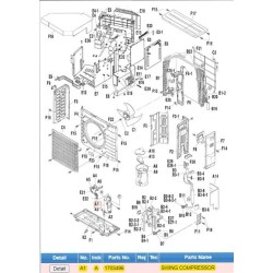 DAIKIN 1703496 SWING COMPRESSOR