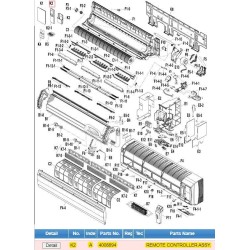 DAIKIN 4008894 REMOTE CONTROLLER ASSY.