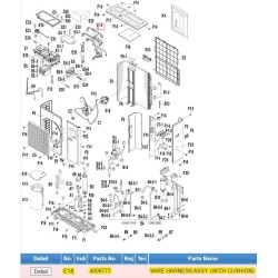 DAIKIN 4009777 WIRE HARNESS ASSY. (WITH CUSHION)