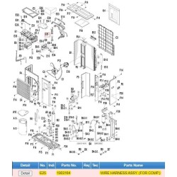 DAIKIN 1903164 WIRE HARNESS ASSY. (FOR COMP.)