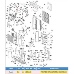 DAIKIN 4009640 PRINTED CIRCUIT ASSY. (CONTROL)