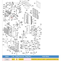 DAIKIN 1688256 PRINTED CIRCUIT ASSY. (SERVICE MONITOR)