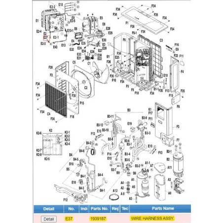 DAIKIN 1939187 WIRE HARNESS ASSY