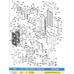 DAIKIN 1718056 THERMISTOR ASSY.