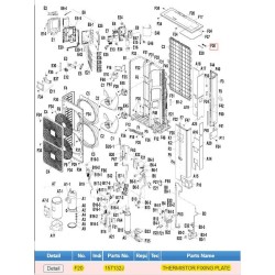 DAIKIN 157132J THERMISTOR FIXING PLATE