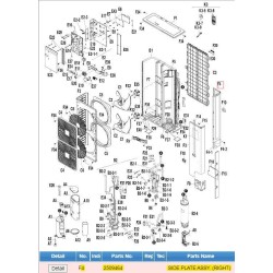 DAIKIN 2509464 SIDE PLATE ASSY. (RIGHT)