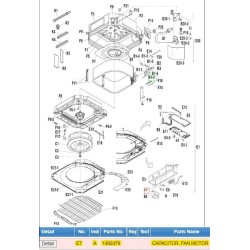 DAIKIN 1492479 CAPACITOR, FAN MOTOR