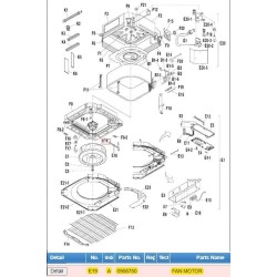 DAIKIN 0958750 FAN MOTOR