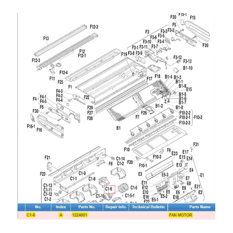 DAIKIN 1224001 FAN MOTOR