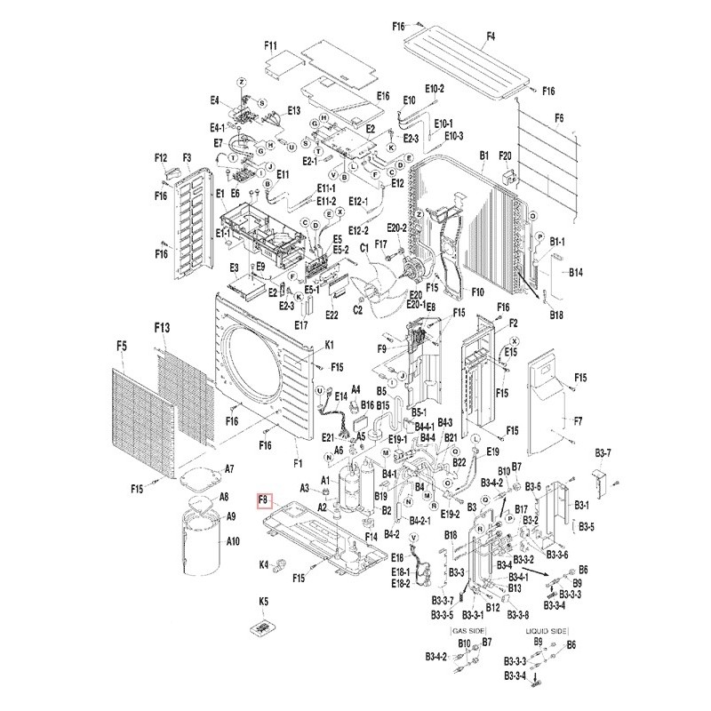 DAIKIN 160120J BOTTOM FRAME ASSY.$169
