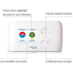 Daikin ENVi Intelligent Wifi Thermostat DACA-TS1-1 w/ backlit color LCD Screen