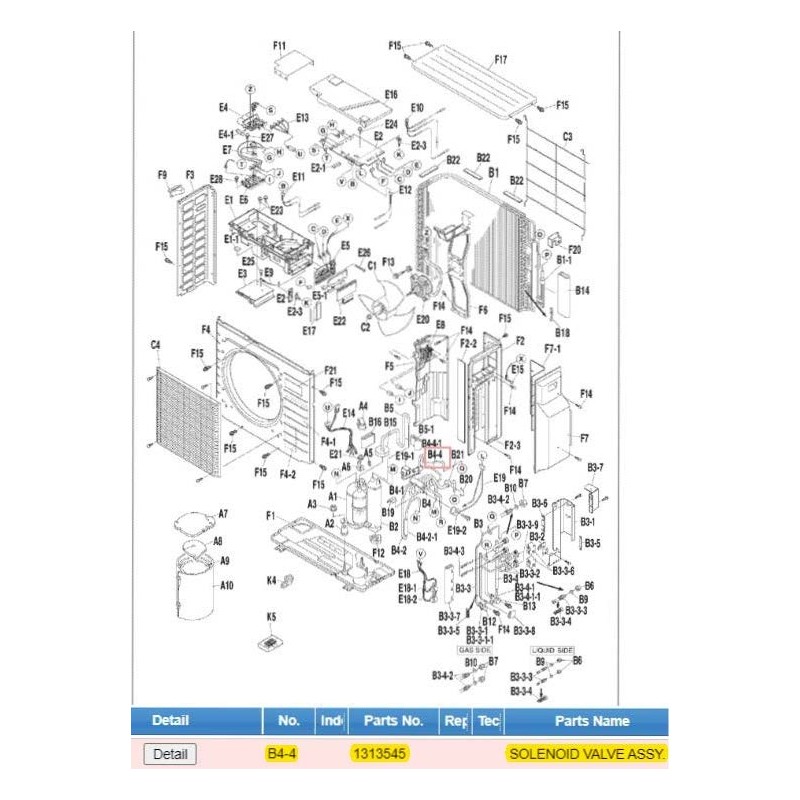 DAIKIN 1313545 SOLENOID VALVE ASSY.