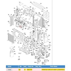 DAIKIN 1861758 PRINTED CIRCUIT ASSY. (CONTROL)