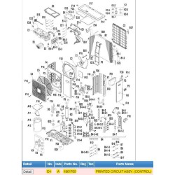 DAIKIN 1861765 PRINTED CIRCUIT ASSY. (CONTROL)
