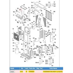 DAIKIN 1708484 THERMISTOR ASSY. (LIQUID)