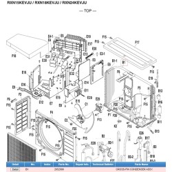 DAIKIN 2052090 CROSS-FIN CONDENSER ASSY.