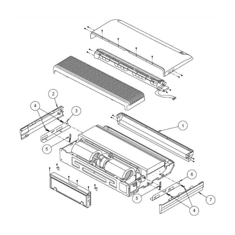 FUJITSU K9358536025 aka 9358536025 COSMETIC PANEL L ABUA VAB
