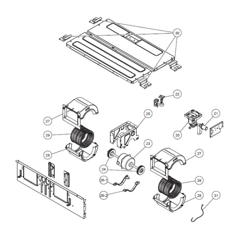 FUJITSU K9900653033 aka 9900653033 THERMISTOR ROOM ARUL4TLAV1 VAB