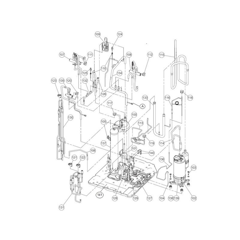 FUJITSU K9900802004 aka CRANK CASE HEATER 2 VII INV COMP