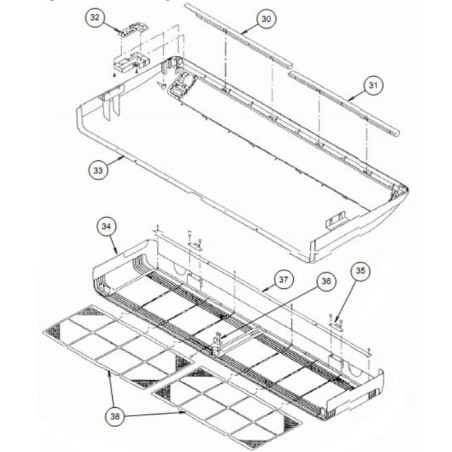 FUJITSU K9358574003 aka 9358574003 INSULATION PANEL A ABU HVAB