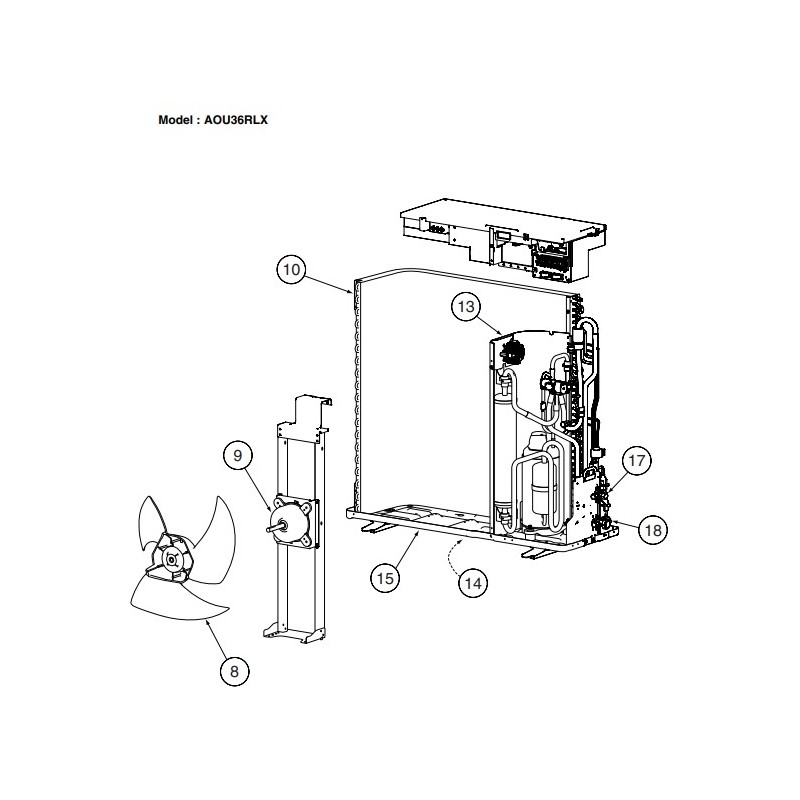 FUJITSU K9373711018 aka 9373711018 Compressor Assy