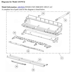 FUJITSU K9310937013  aka 9310937013 LOUVER A 9/12Q LEFT TO RIGHT
