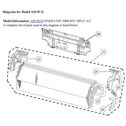 FUJITSU K9312360024 aka 9312360024 HOLDER LEFT EVAP ASUA HVAB