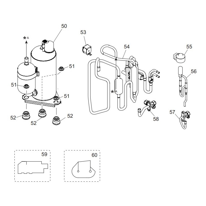 FUJITSU K9317174107 aka 9317174107 3-way Valve Assy