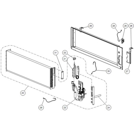FUJITSU K9900854003 aka 9900854003 THERMISTOR ROOM AAUA96 VR2
