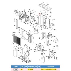 DAIKIN 6025089 HEAT EXCHANGER ASSY