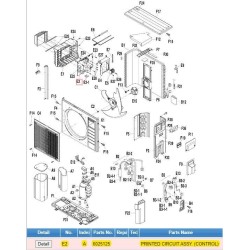 DAIKIN 6025125 PRINTED CIRCUIT ASSY (CONTROL)