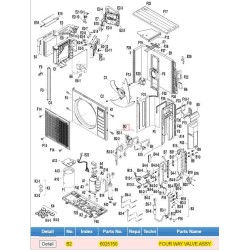 DAIKIN 6025150 FOUR-WAY VALVE ASSY.