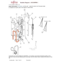 FUJITSU K9900543020 aka 9900543020  THERMISTOR VALVE PIPE