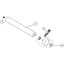 FUJITSU K9315012012 aka 9315012012 CLAMP MOTOR RAC-RLF HVR2 IVORY PLASTIC