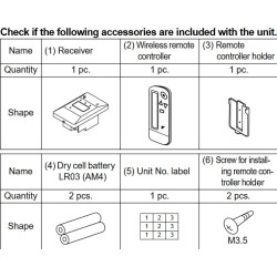 DAIKIN BRC082A43 Wireless Remote Controller Kit for FDMQ, FBQ (3 speed)