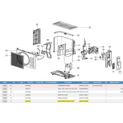 DAIKIN 4020635  DISCHARGE GRILLE ASSY.