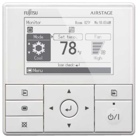 Fujitsu UTY-RVNUM Wired Remote Controller with Large backlight LED screen