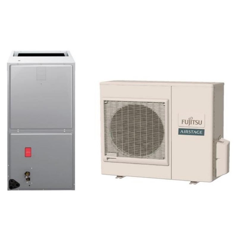 Fujitsu 24RGLXM 24,000 BTU 19.0 SEER Heat Pump & Air Conditioner Multi Position Air Handling System AMUG24LMAS / AOU24RGLX
